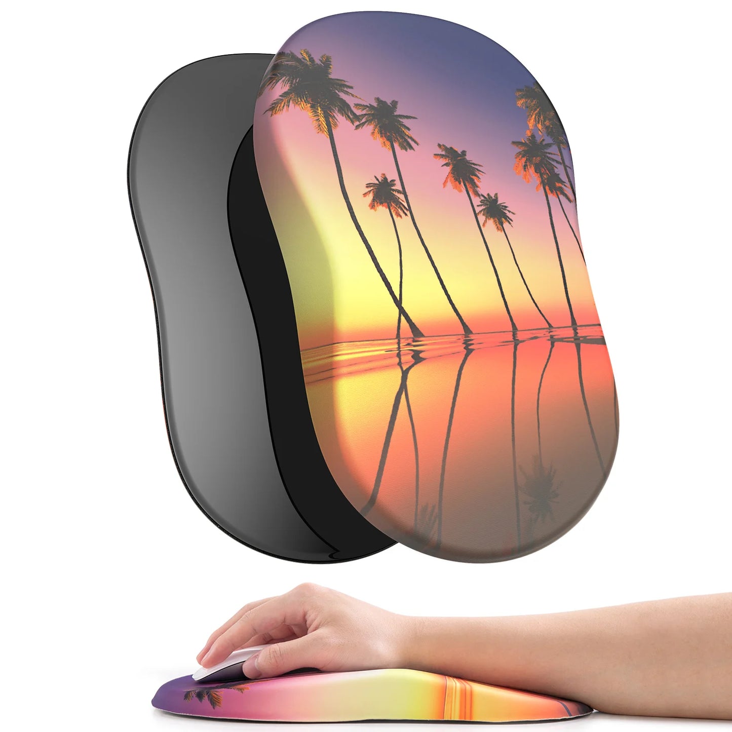 Ergonomisches Memory-Schaum-Mauspad mit Handgelenkauflage