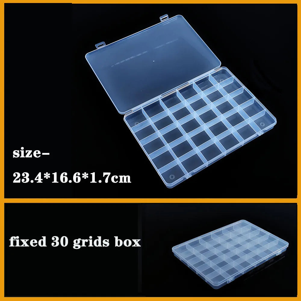 Vielseitiger transparenter Organizer für Kleinteile: Schmuck, Werkzeug, Büro