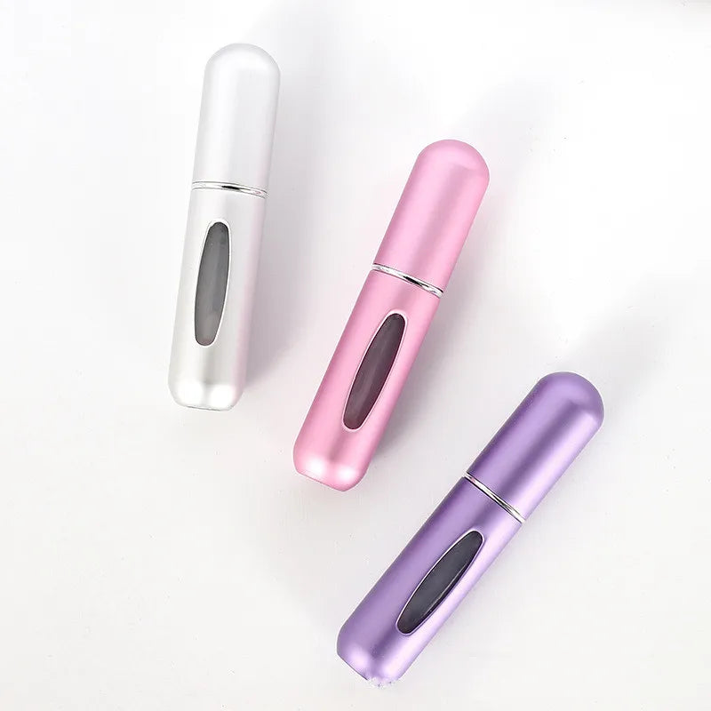 Praktische 5ml Mini Sprühflasche – Nachfüllbar, bunt - ideal für Reisen