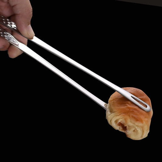 Lebensmittelzange Edelstahl lang Griff rutschfest Kochzange Grillzange