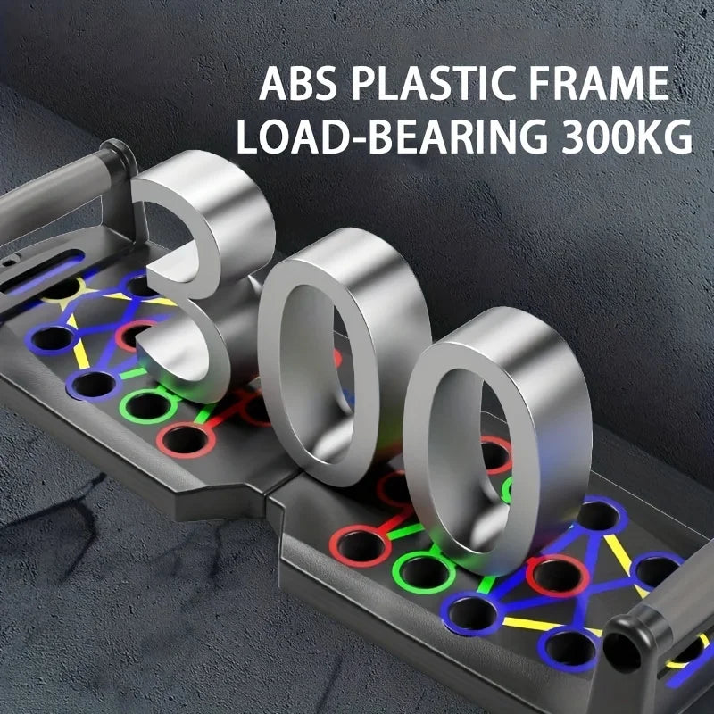 Multifunktionales Push-up-Board-Set faltbar mit rutschfestem Griff für effektives Training
