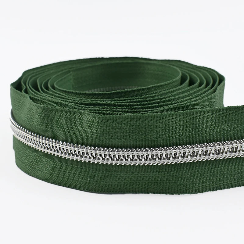Nylon Reißverschluss Meterware DIY Kleidung Taschen Reparatur 5/10/20m Länge