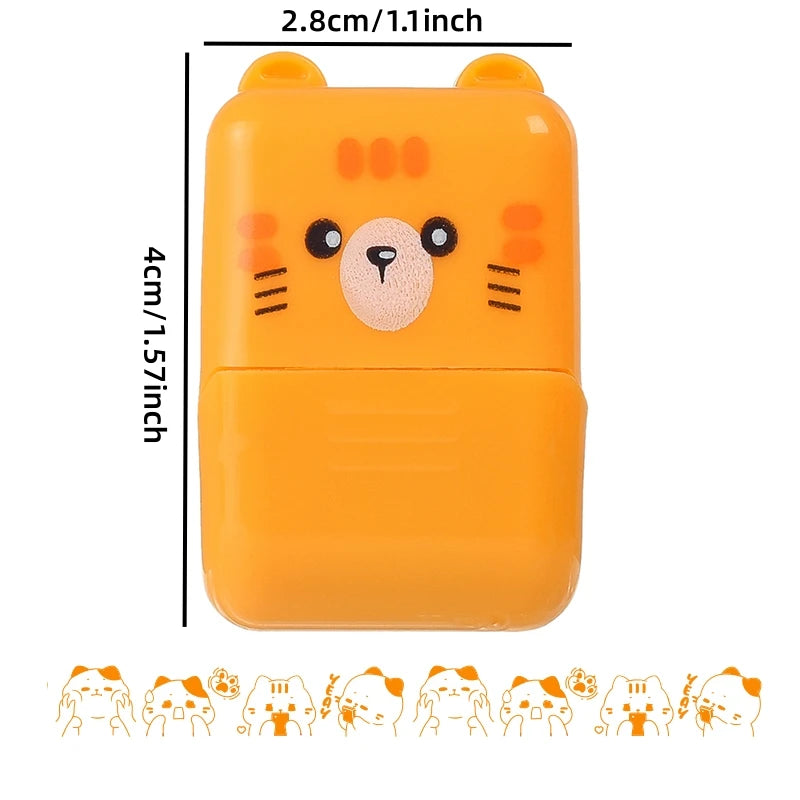Kreativer Rollstempel mit niedlichen Tiermotiven für DIY Dekoration