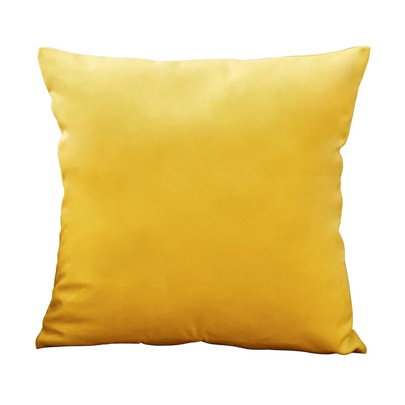 Weicher einfarbiger Samt Kissenbezug 45x45 cm für Sofa und Büro