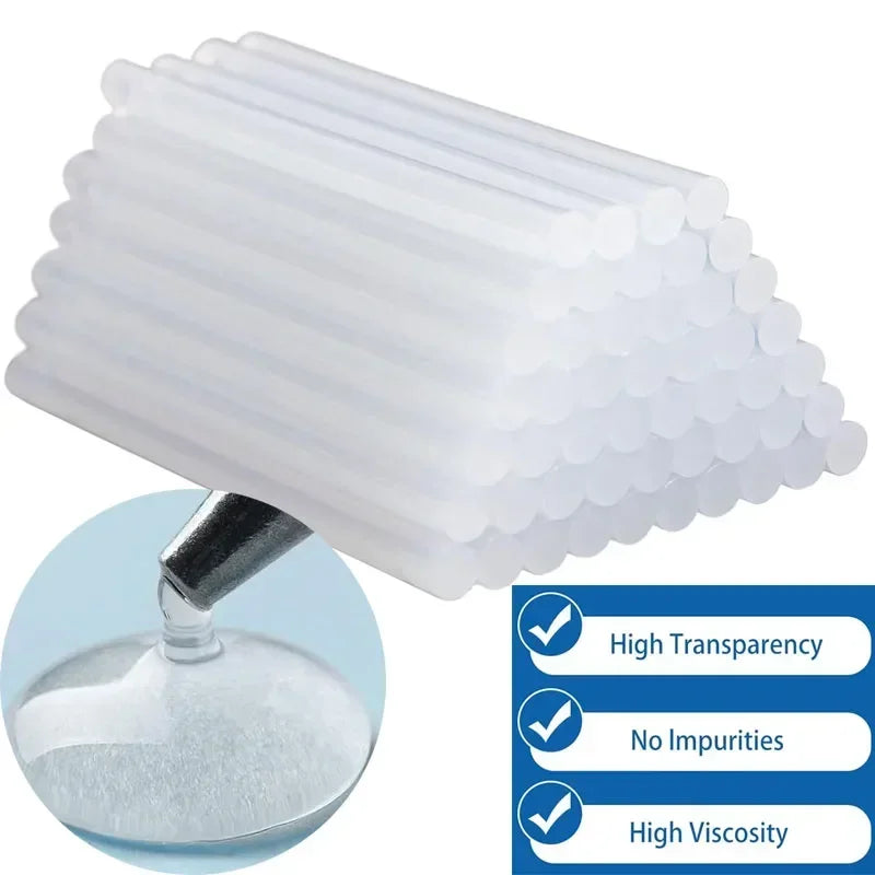 Transparente Hot Melt Klebesticks für elektrische Klebepistole 7/11 mm