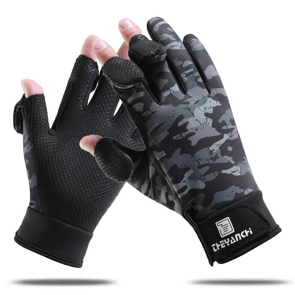 3-teilige Angelhandschuhe mit flexiblem Fingerdesign wasserdicht warm
