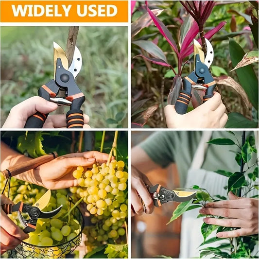 Robuste Gartenschere mit Anti Rutsch Griff für präzises Schneiden