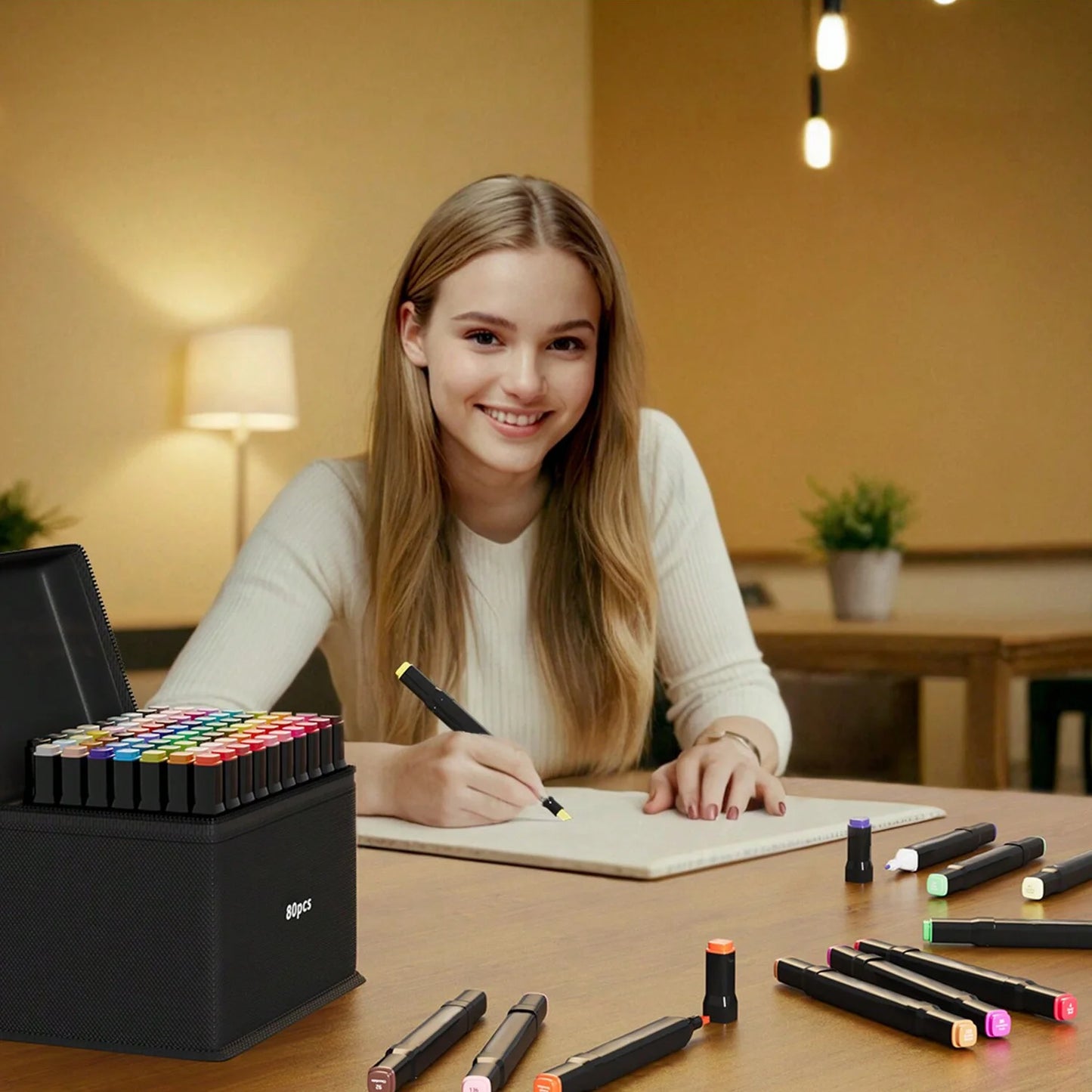 Dual Tip Permanent Marker – Hochpigmentiert, 24-262 Farben für kreative Kunst