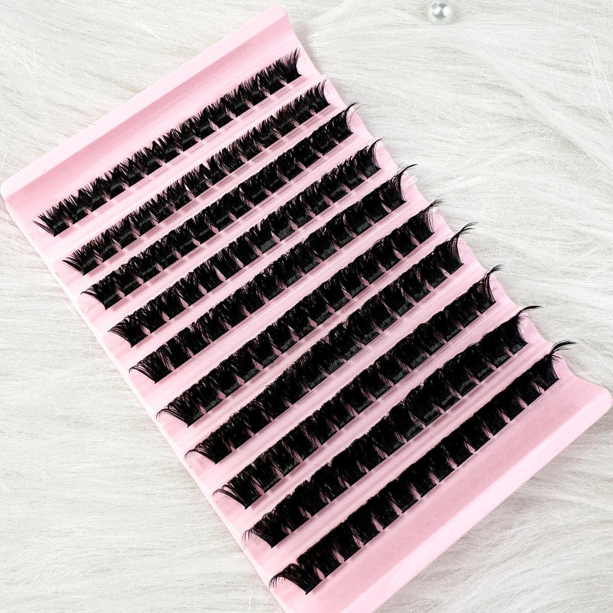 Voluminöse 160D 10 Reihen Einzelwimpern – Natürlicher Look, handgemacht, langlebig