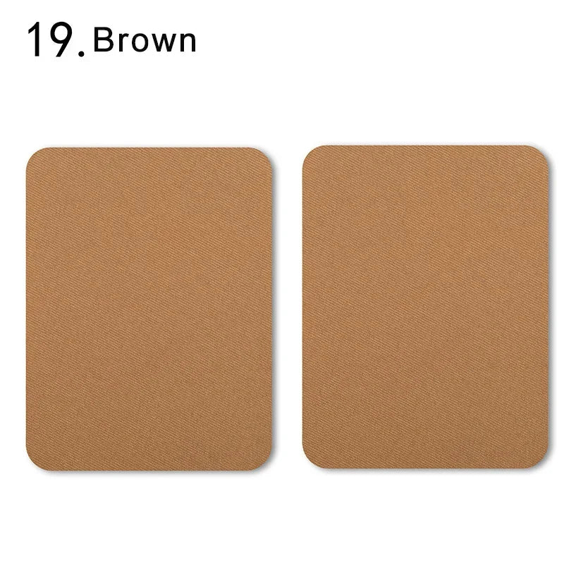 4er Set farbige Bügel-Patches aus Baumwolle zur Kleidungsreparatur 12,5x9,5cm