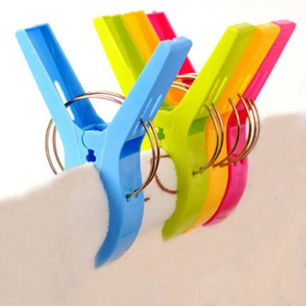 Strandtuch-Clips aus Kunststoff – stabile Wäscheklammern für Zuhause - Bad