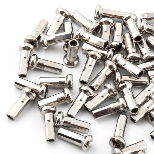 Robuste 50er Set Silber-Kupfer Speichenkappen – Schutz für MTB - Rennrad