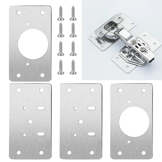 Edelstahl Scharnier Montageplatte für Möbel und Küchenschränke, robust