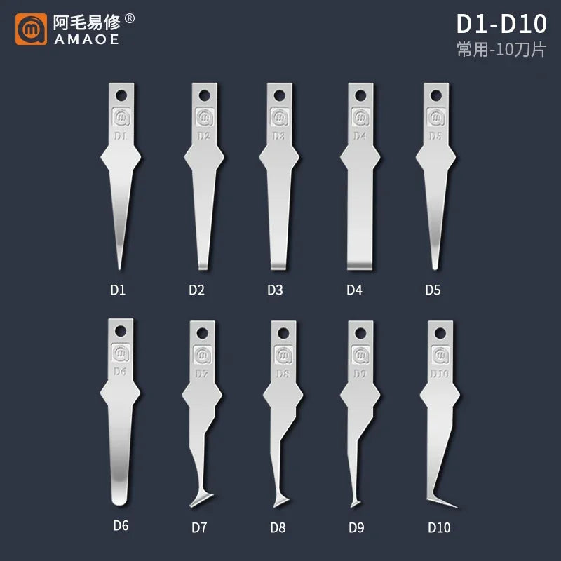 Rutschfeste Metall Skalpell Klingen Werkzeug für PCB Kleber Reparatur