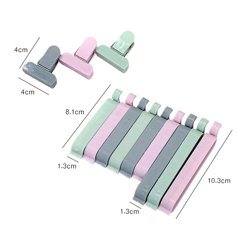 Frische - Ordnung: 12er Set praktische, tragbare Kunststoff-Frischhalte-Clips