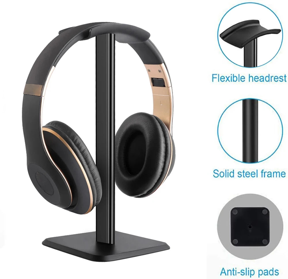 Universeller Aluminium Kopfhörerständer flexibel für Headsets und Wireless Modelle