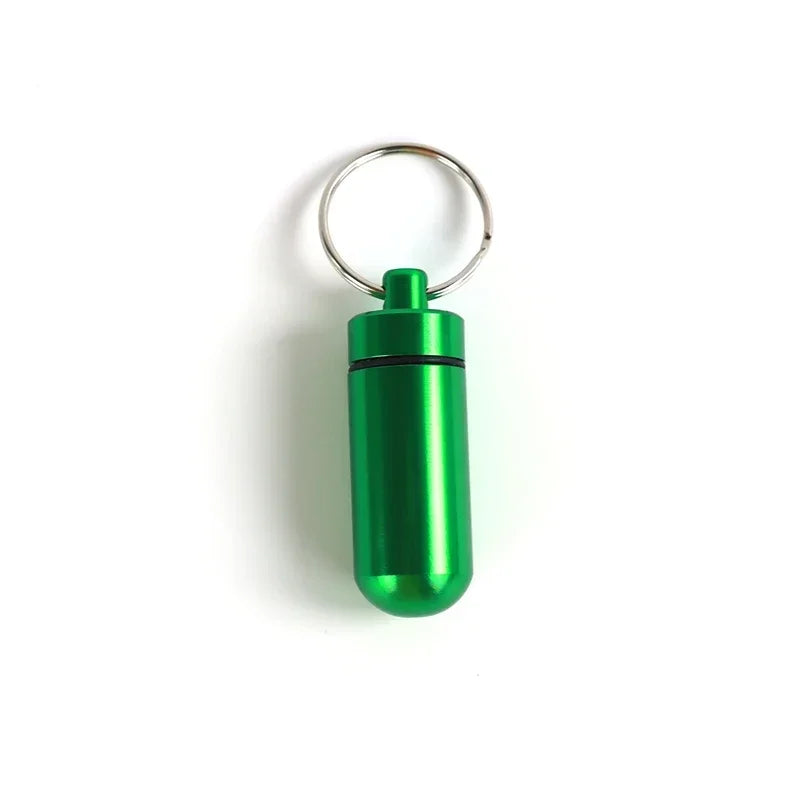 Wasserdichte Mini-Pillendose aus Aluminium kompakt und tragbar