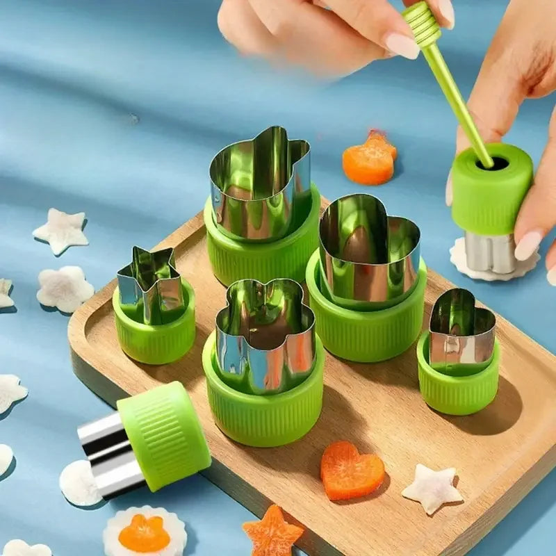 12-teiliges Nudelform-Set aus Edelstahl für Gemüse und Obst