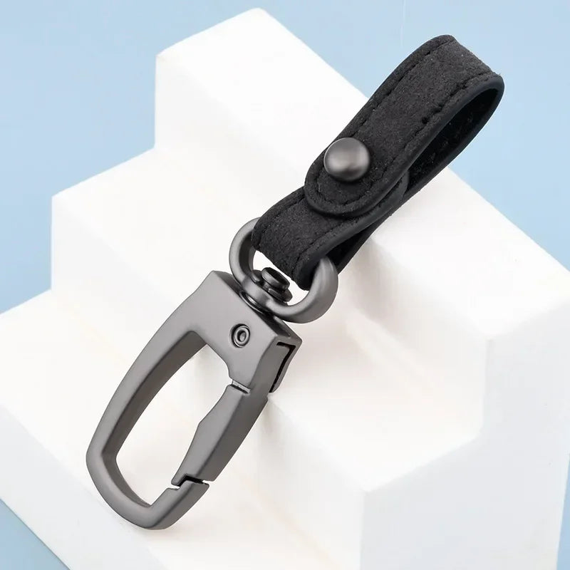 Handgemachter Leder-Schlüsselanhänger in Schwarz, Braun - Grün – Robust - Stilvoll