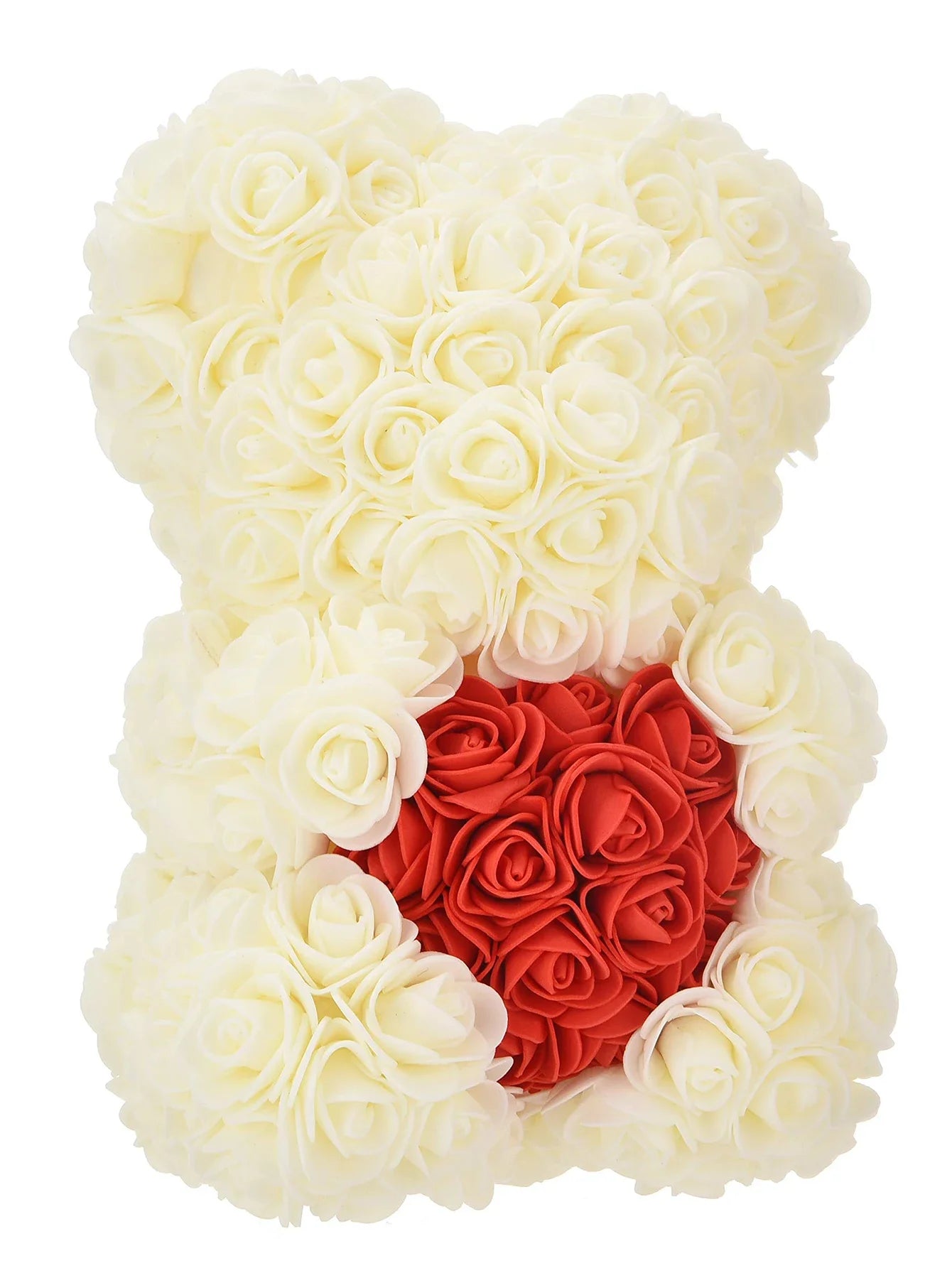 Ewige Rose Teddybär 25m Künstliche Blumen Geschenk und Dekoration-Yabubest - Home & More