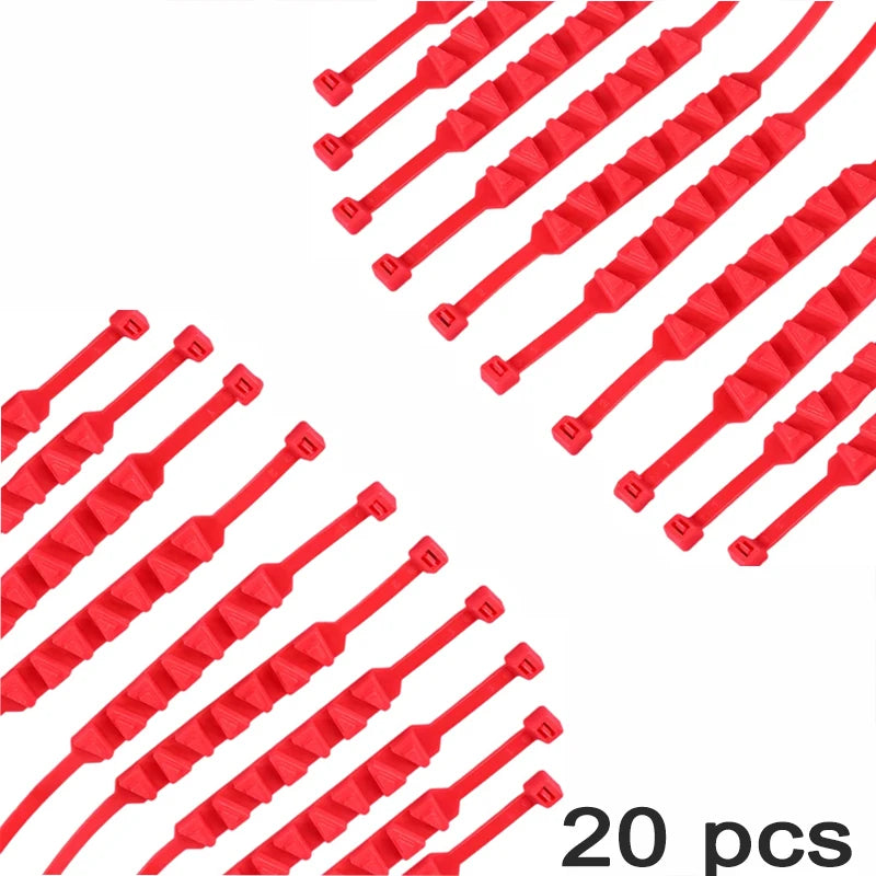 10-teiliges Set rutschfeste Schneeketten für Reifen und Räder