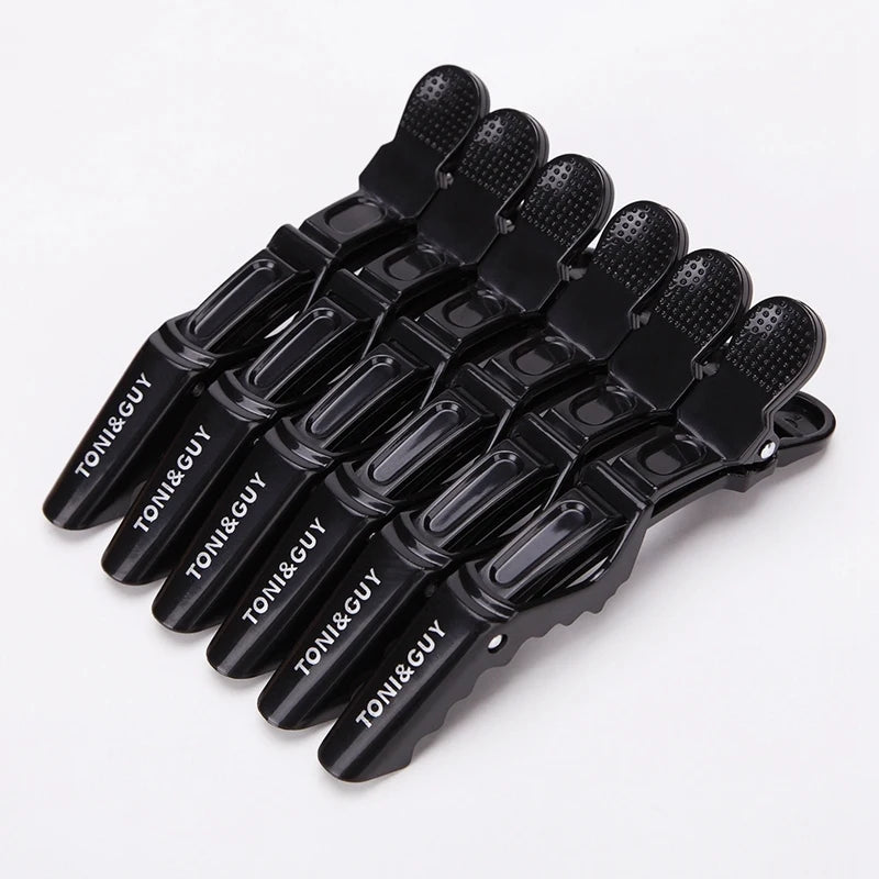 Set mit 6 Kunststoff Haarclips für präzises Styling und sicheren Halt