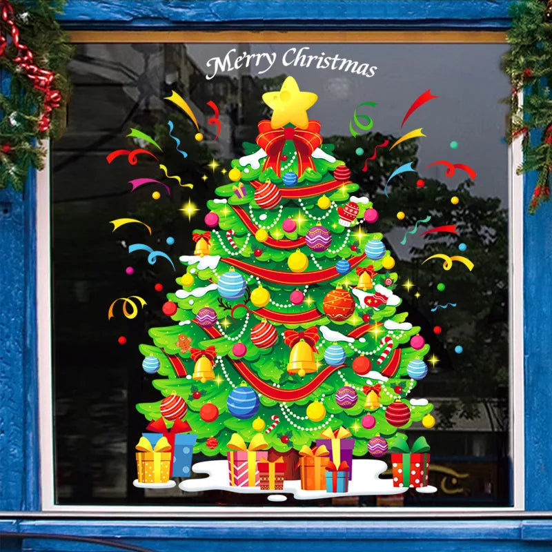 113 Statische Fensteraufkleber Weihnachtsschneeflocken für Partydeko