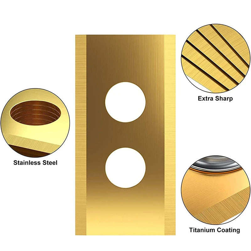 Präzise Edelstahl-Rasenroboter-Ersatzklingen in Gold, 9/18/30 Stück Sets