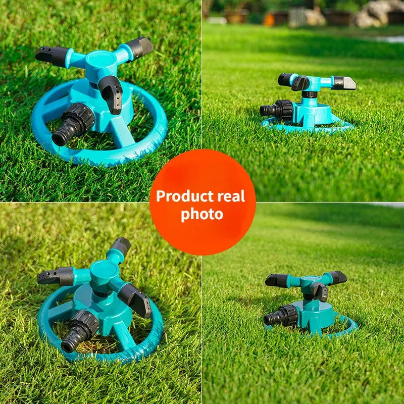 Effiziente 360° Sprinklerdüse Grün – Automatisch Rotierendes Gartenspray