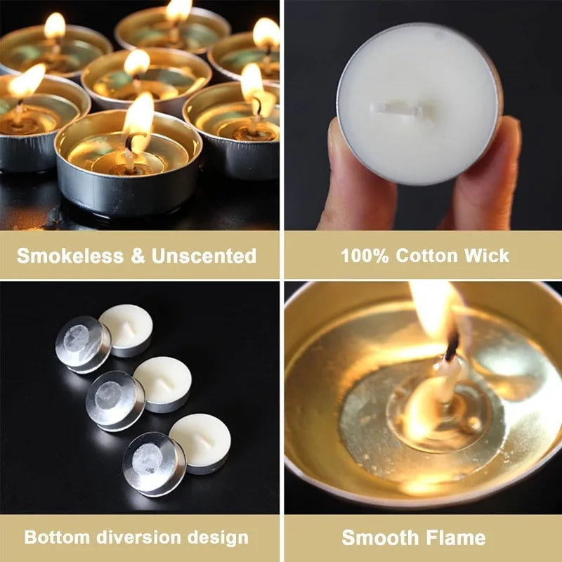 Leere Aluminium-Teelichtdosen für DIY-Kerzenherstellung in Sets