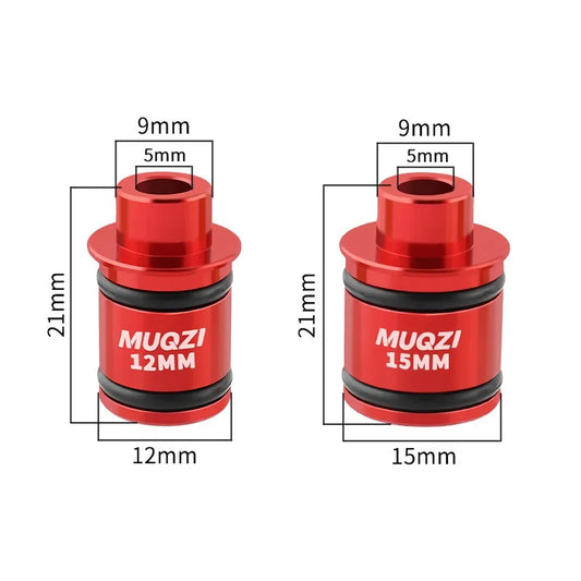 1 Paar Fahrrad Steckachse Quick Release Adapter 12Hub 15/12mm zu 9mm MTB-Yabubest - Home & More