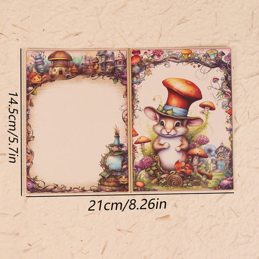 54-teiliges beschreibbares Junk-Journal-Set für kreatives Basteln