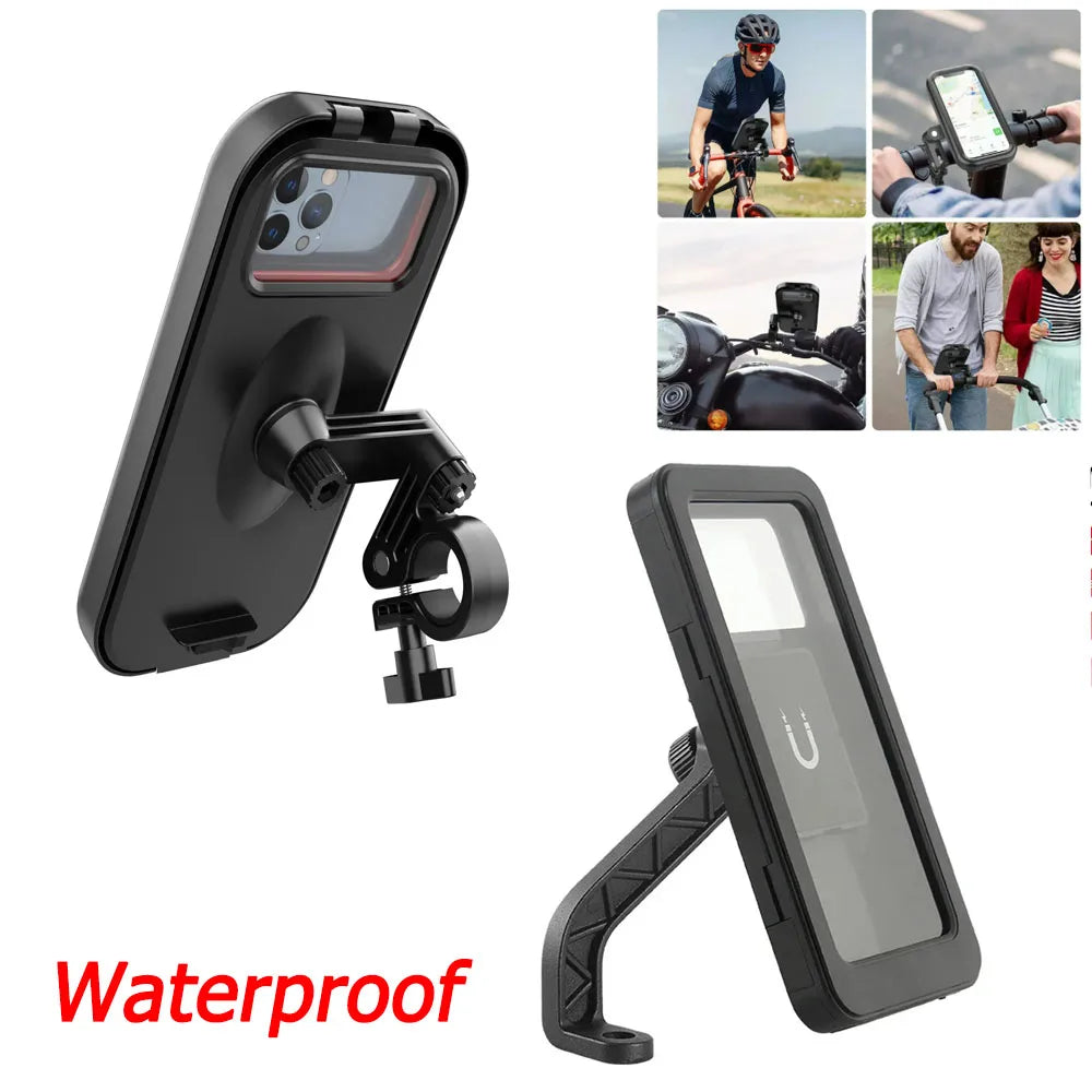 360 Grad drehbare wasserdichte Handyhalterung für Fahrrad Motorrad 4.7-6.8 Zoll