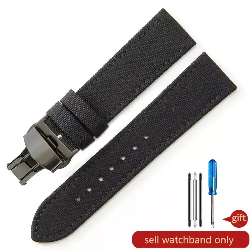 Robustes Nylon Uhrenarmband Army Style 18-24mm für viele Uhren