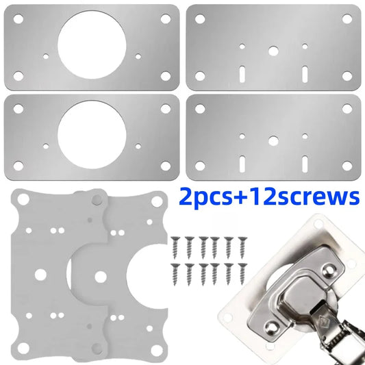 Metall Reparaturset für Schrankscharniere mit Schrauben – einfache Montage