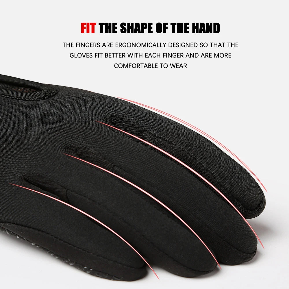 Winterwarme Touchscreen-Handschuhe Unisex – Spritzwassergeschützt - Rutschfest