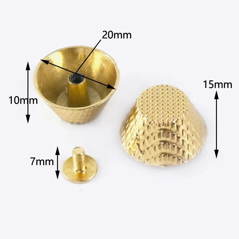 Metall Nieten Set Gold 10 20 30 Stück für Taschen DIY Lederhandwerk
