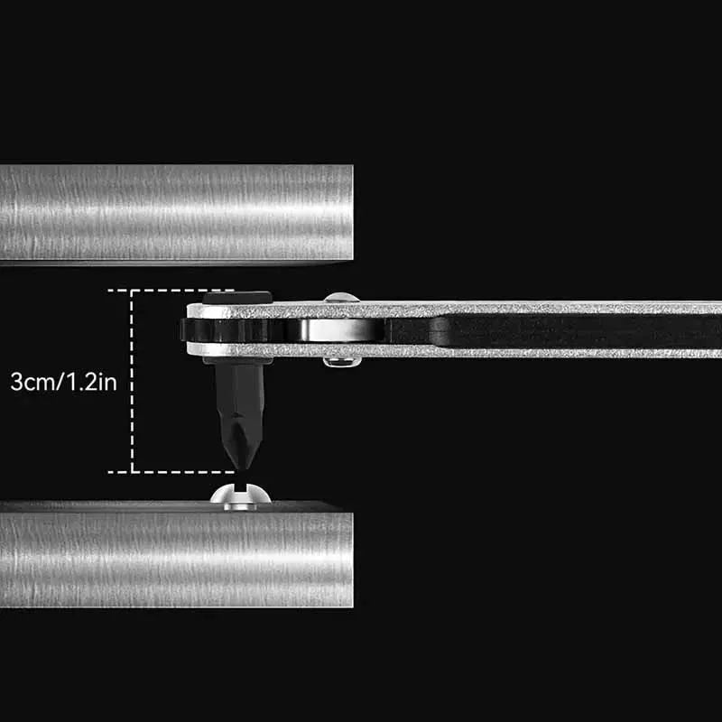 Kompakter bidirektionaler Ratschen Schraubendreher für Heimwerker
