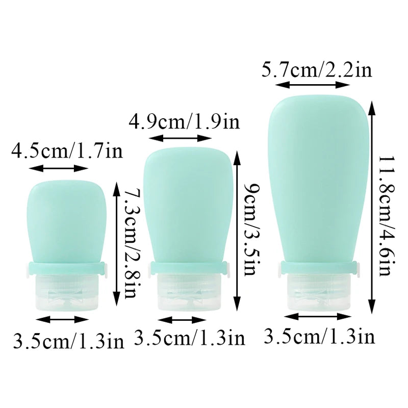 Auslaufsichere Silikon-Reiseflasche 30-90ml – flexibel, nachfüllbar - kompakt