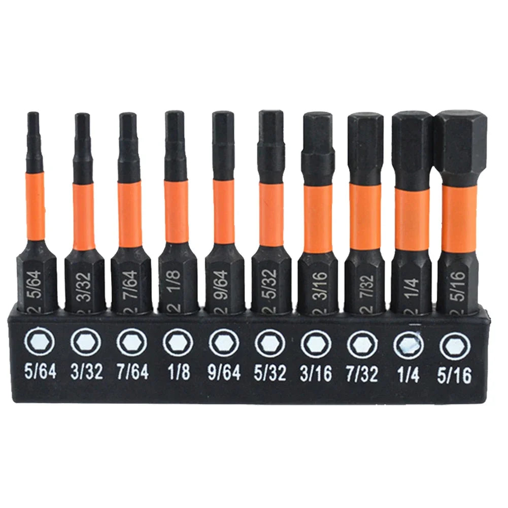 10/20-tlg Impact Hex Schraubendreher Set Magnetisch S2 Stahl Adapter