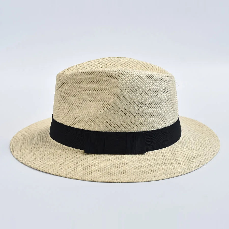 Leicht - Stylisch: Unisex Panama Strohhut mit UV-Schutz für Sommer - Strand