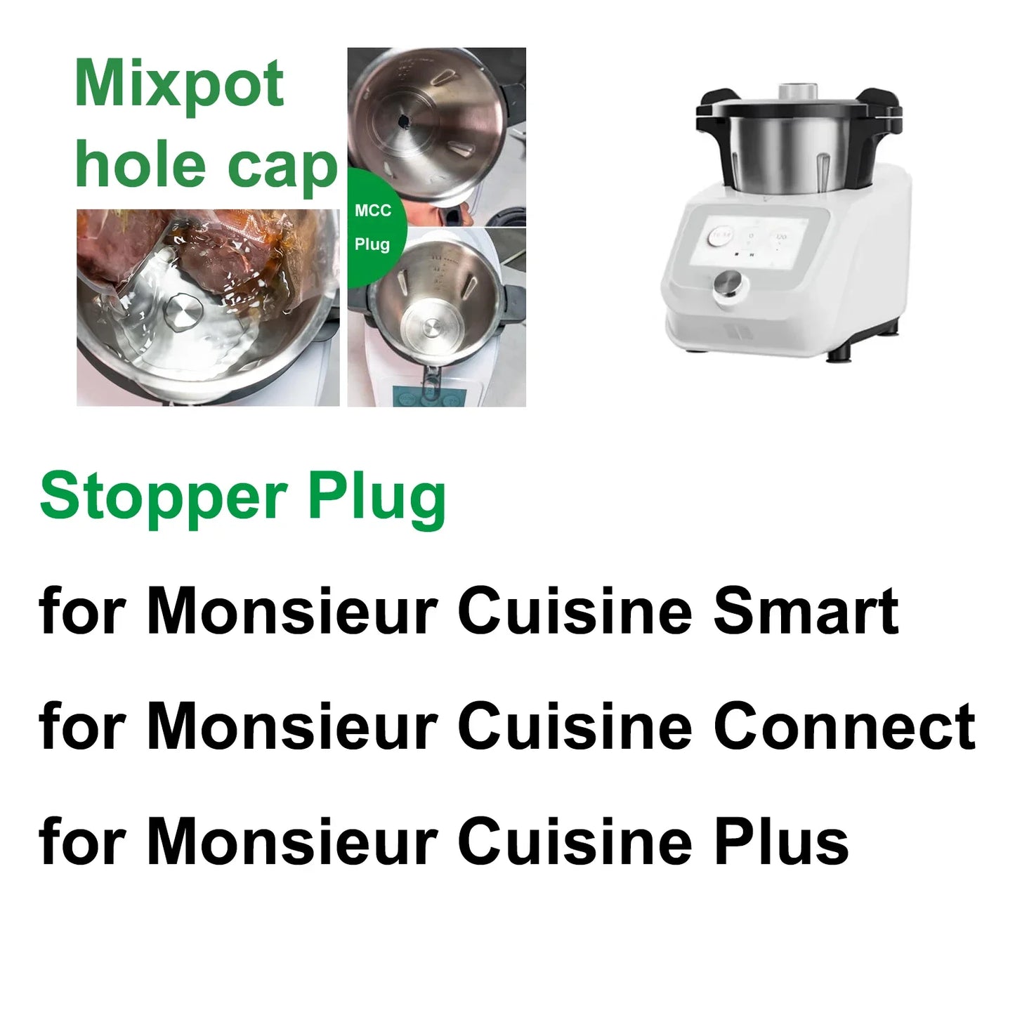 Universal Wasserstopfen für Mixbecher – Für Monsieur Cuisine Modelle