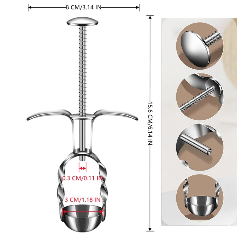 Edelstahl Obstkerner für Kirschen - Datteln – Komfortabler Pitter