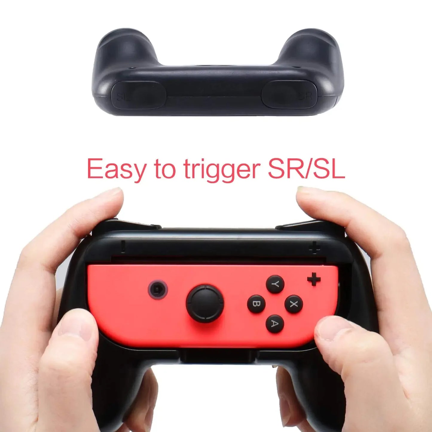 Ergonomische Joy-Con Halterung mit rutschfestem Gummi für Nintendo Switch