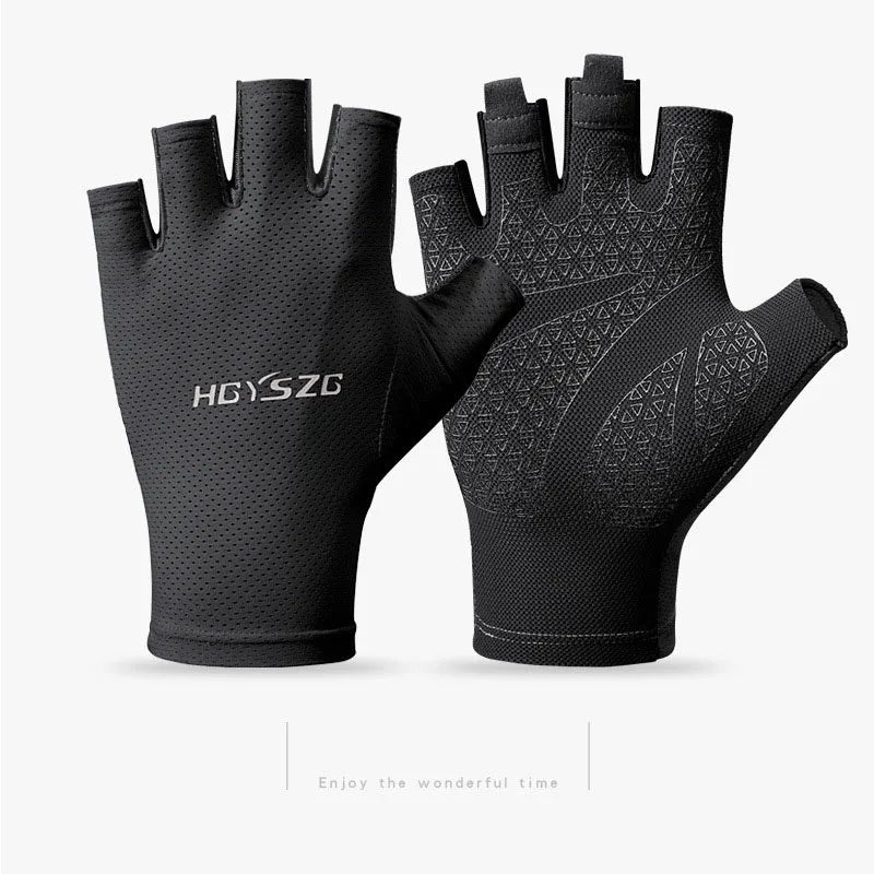Maximaler Schutz - Flexibilität: Unisex fingerlose stoßfeste Handschuhe sommerleicht