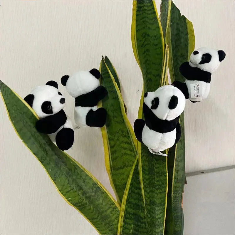 Plüsch Memo-Clip Panda Motiv 10cm Haarclip Accessoire Damen