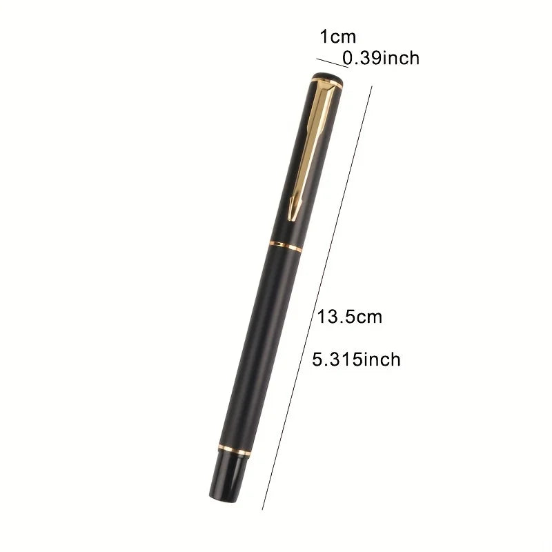 Eleganter Metall Signatur Stift Schwarz für Büro - Geschäft – Präzise Unterschrift