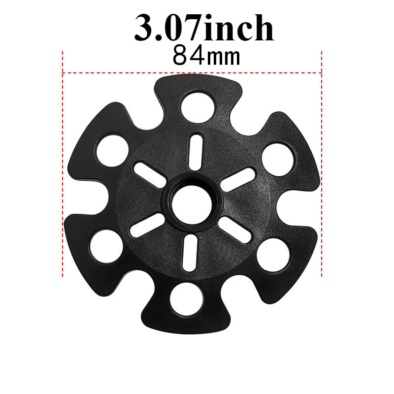 Robuster Schneeflockenkorb schwarz – 2er/4er Set für Trekking - Outdoor