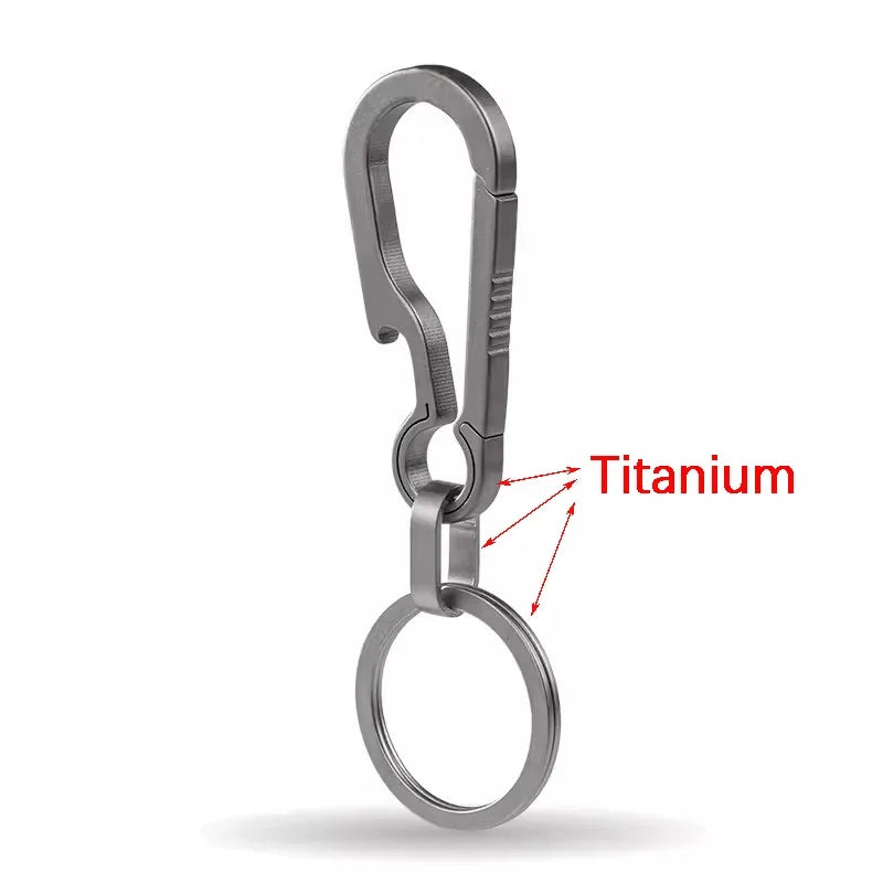 Titan Karabiner Schlüsselanhänger mit Flaschenöffner für Outdoor - Alltag
