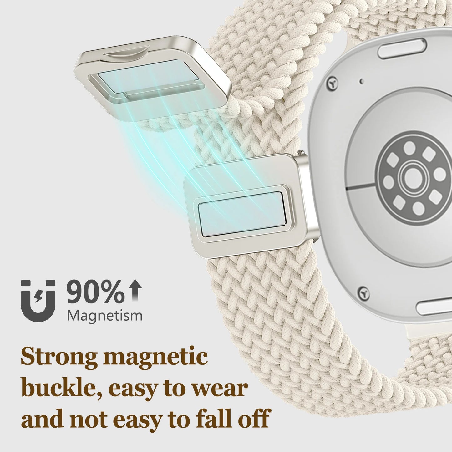 Magnetisches Nylon Uhrenarmband kompatibel für Galaxy Watch 40/44/47 mm